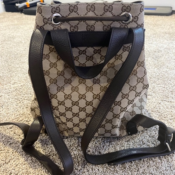 Gucci canvas back pack main image 5